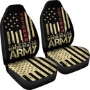 Best Patriotic U.S Army Veteran Red Line American Flag Premium Custom Car Seat Covers Decor Protector Nearkii