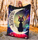 Cat Sailor Moon Love You To The Moon And Back Galaxy Premium Blanket Nearkii
