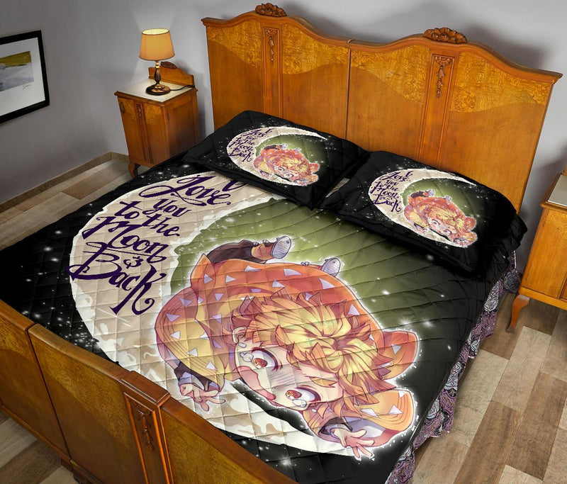 Demon Slayer To The Moon Quilt Bed Sets Nearkii