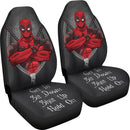 Deadpool Get In Sit Down Shut Up And Hold On Car Zipper Car Seat Covers Nearkii
