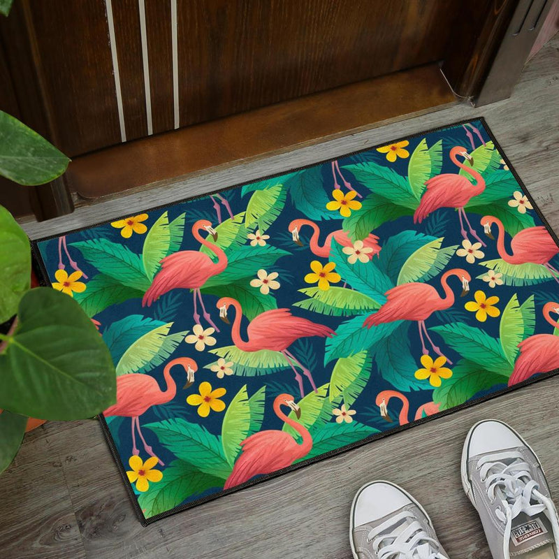 Tropical Flamingo Hawaii Doormat Home Decor Nearkii