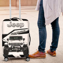 White Jeep Luggage Cover Suitcase Protector Nearkii