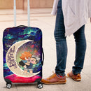 Bokuhina Love You To The Moon Galaxy Luggage Cover Suitcase Protector Nearkii