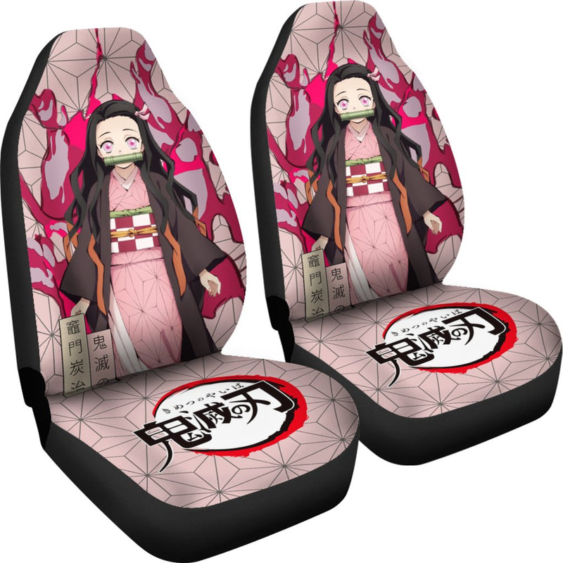 Nezuko Demon Slayer Custom Anime Car Sear Covers Nearkii