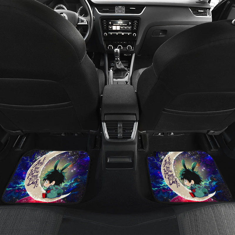 Deku My Hero Academia Anime Love You To The Moon Galaxy Car Mats Nearkii