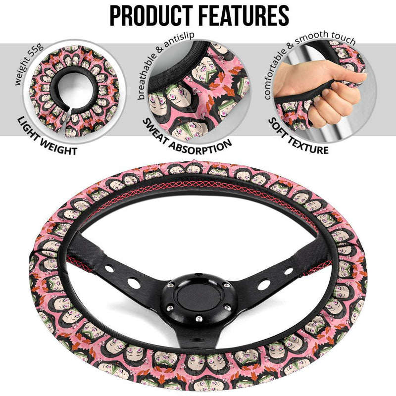 Kamado Nezuko Demon Slayer Anime Car Steering Wheel Cover 8 Nearkii