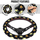 Pokemon Pattern Sun Moon Christmas Premium Custom Car Steering Wheel Cover Nearkii