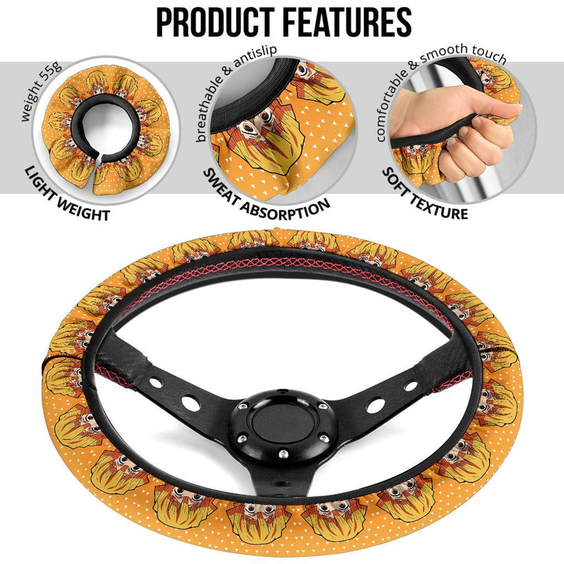 Agatsuma Zenitsu Demon Slayer Anime Car Steering Wheel Cover 8 Nearkii
