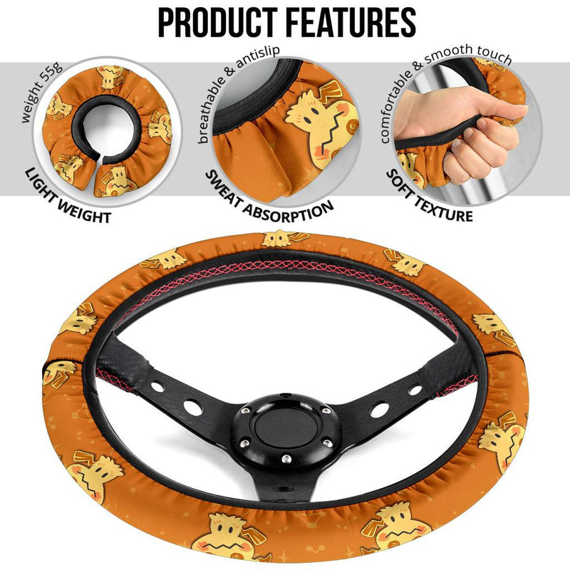 Mimikyu Pokemon Car Steering Wheel Cover Nearkii