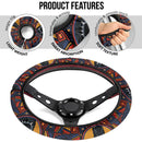Black Panther Partern Premium Car Steering Wheel Cover Nearkii