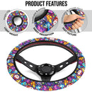 Pattern Pokemon Eevee Evoulution Color Car Steering Wheel Cover Nearkii
