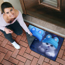 Cute Cat Digital Art Doormat Nearkii