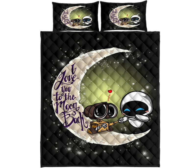 Wall E Couple To The Moon Quilt Bed Sets Nearkii