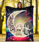 Kanroji And Kaburamaru Demon Slayer Love You To The Moon Galaxy Blanket Nearkii