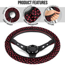 Halloween Vampire Red Funny Clips Premium Car Steering Wheel Cover Nearkii