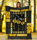 Dragonfly Sunflower Premium Blanket Nearkii