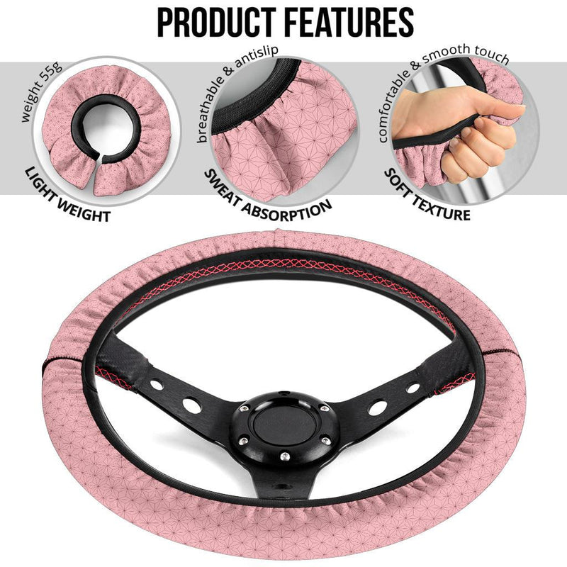Kamado Nezuko Demon Slayer Anime Car Steering Wheel Cover 1 Nearkii