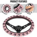 Kamado Nezuko Demon Slayer Anime Car Steering Wheel Cover 4 Nearkii