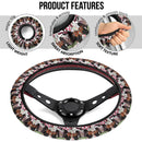 Cute Kamado Nezuko Demon Slayer Anime Car Steering Wheel Cover 1 Nearkii