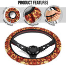 Pattern Pokemon Fire Car Steering Wheel Cover 6 Nearkii