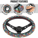 Mandala Pattern Abstract Premium Car Steering Wheel Cover Nearkii