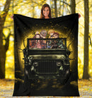 Demon Slayer Anime Funny Halloween Moonlight Premium Blanket Nearkii