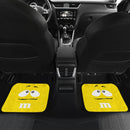M&M Yellow Chocolate Front And Back Car Floor Mats Nearkii