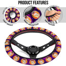 Rengoku Kyojuro Demon Slayer Anime Premium Custom Car Steering Wheel Cover 4 Nearkii
