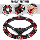 Harley Quinn Art Christmas Premium Custom Car Steering Wheel Cover Nearkii