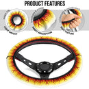 Rengoku Kyoxjuror Demon Slayer Anime Car Steering Wheel Cover 1 Nearkii
