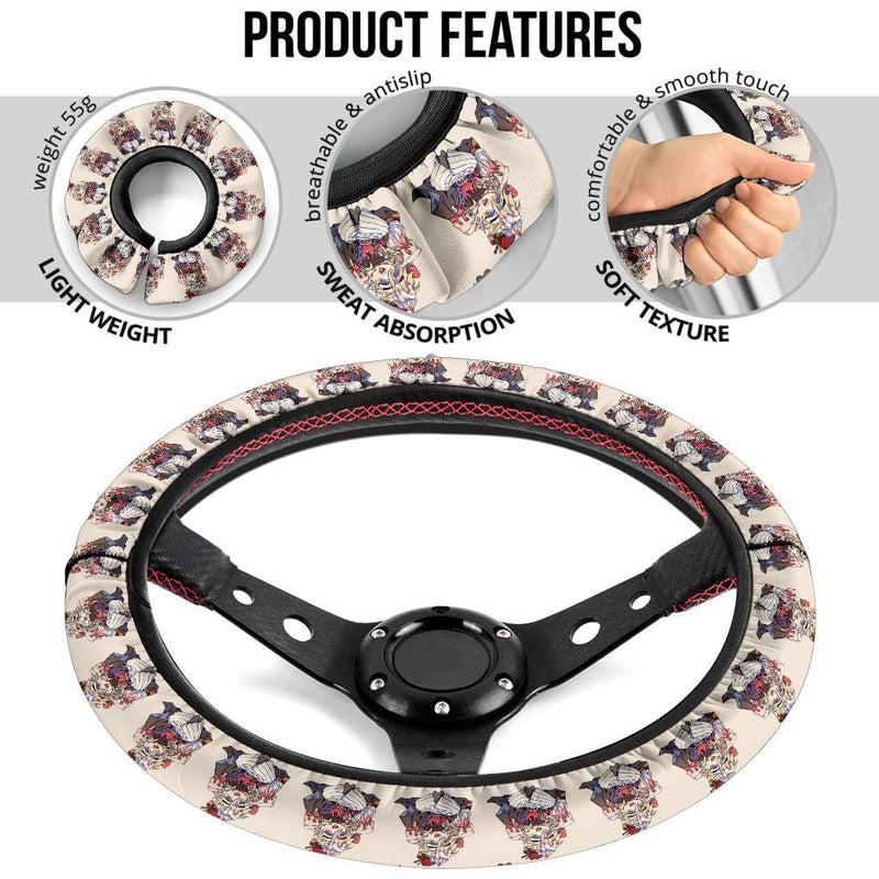 Chipi Doma Demon Slayer Anime Car Steering Wheel Cover 1 Nearkii