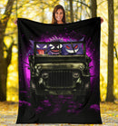 Gengar Pokemon Ghost Halloween Moonlight Jeep Funny Premium Blanket Nearkii