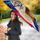 Cute Owl Love You To The Moon Galaxy Umbrella Nearkii