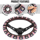Chipi Cat Kamado Nezuko Demon Slayer Anime Car Steering Wheel Cover 1 Nearkii