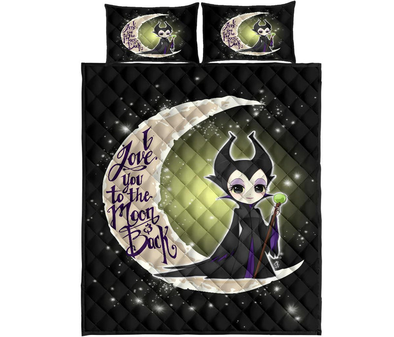 Maleficent To The Moon Quilt Bed Sets Nearkii