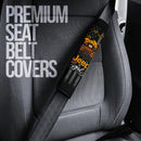 Halloween American Flag Orange Jeep Girl Car Seat Belt Cover Custom Car Accessories Nearkii