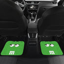 M&M Chocolate Green Front And Back Car Mats Nearkii
