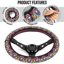 Giyu Tomioka Demon Slayer Anime Car Steering Wheel Cover 3 Nearkii