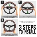 Dream Mandalas Pattern Premium Car Steering Wheel Cover Nearkii