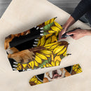 Bulldog Sunflower Zipper Umbrella Nearkii