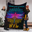 Dragonfly Mandala Let It Be Premium Blanket Nearkii