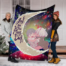 Darling In The Franxx Hiro And Zero Two Love You To The Moon Galaxy Premium Blanket Nearkii