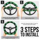 Green Lattern Christmas Premium Custom Car Steering Wheel Cover Nearkii
