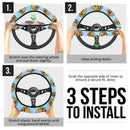 Jolteon Pokemon Car Steering Wheel Cover Nearkii