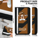 M&M's Candy Ice Cream Cones Chocolate Brown car seat belt covers Custom Car Accessories Nearkii