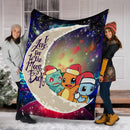 Pokemon Friends Gen 1 Love You To The Moon Galaxy Premium Blanket Nearkii