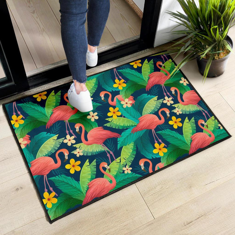 Tropical Flamingo Hawaii Doormat Home Decor Nearkii