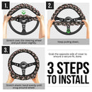 Santa Cloud Christmas Premium Car Steering Wheel Cover Nearkii