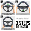 Flower Retro Premium Car Steering Wheel Cover Nearkii