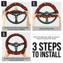 Pennywise It Horror Movie Christmas Premium Custom Car Steering Wheel Cover Nearkii